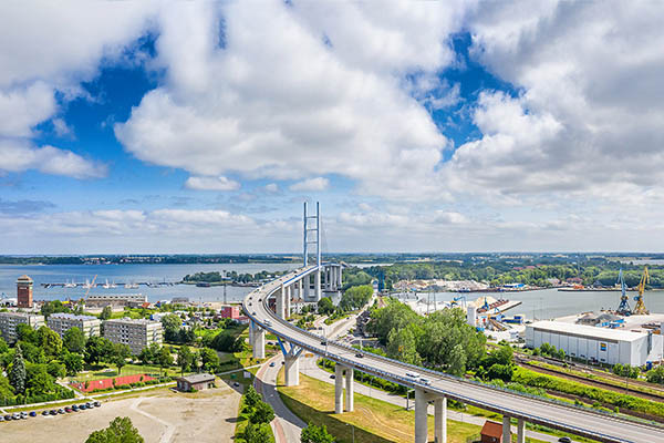 Luftbildfoto Rügenbrücke